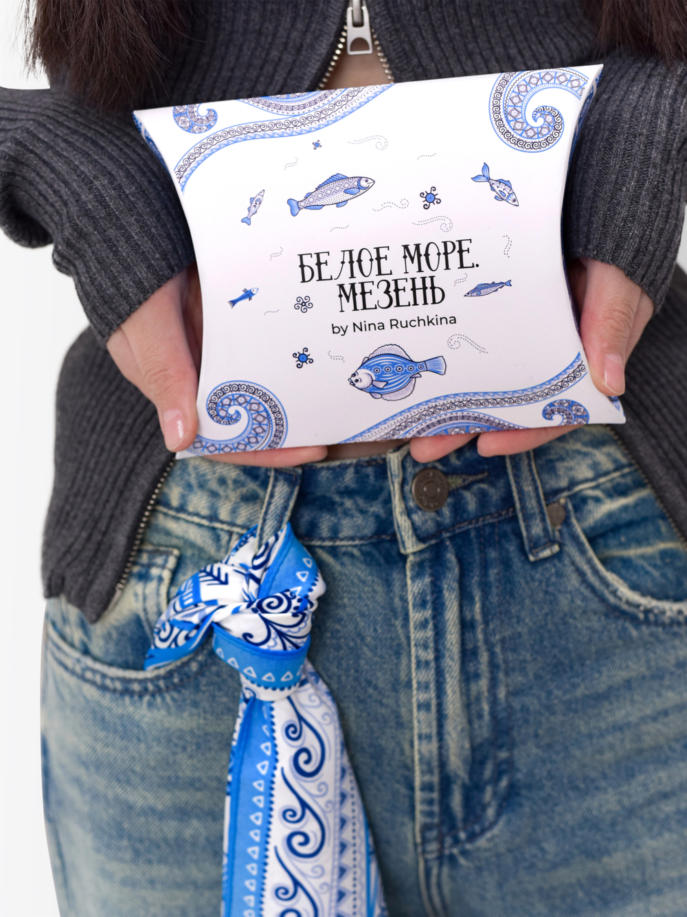 Платок «Белое море. Мезень»