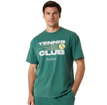 Мужская теннисная футболка Björn Borg Classic Print - mallard green