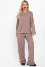 Костюм трикотажный Осенний комфорт (коричневый) К14680-30М LT Collection