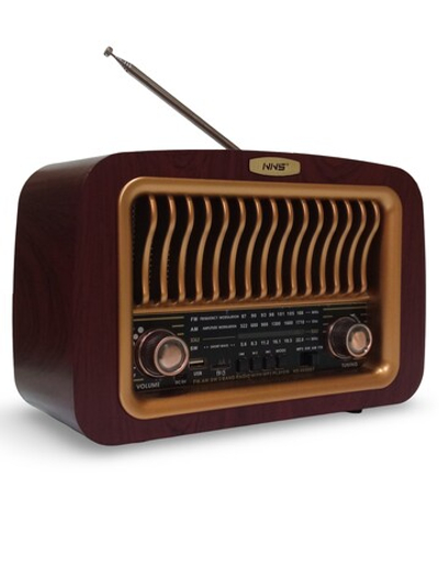 Радиоприемник в ретро стиле+MP3 плеер, Bluetooth TWS NS-6656BT