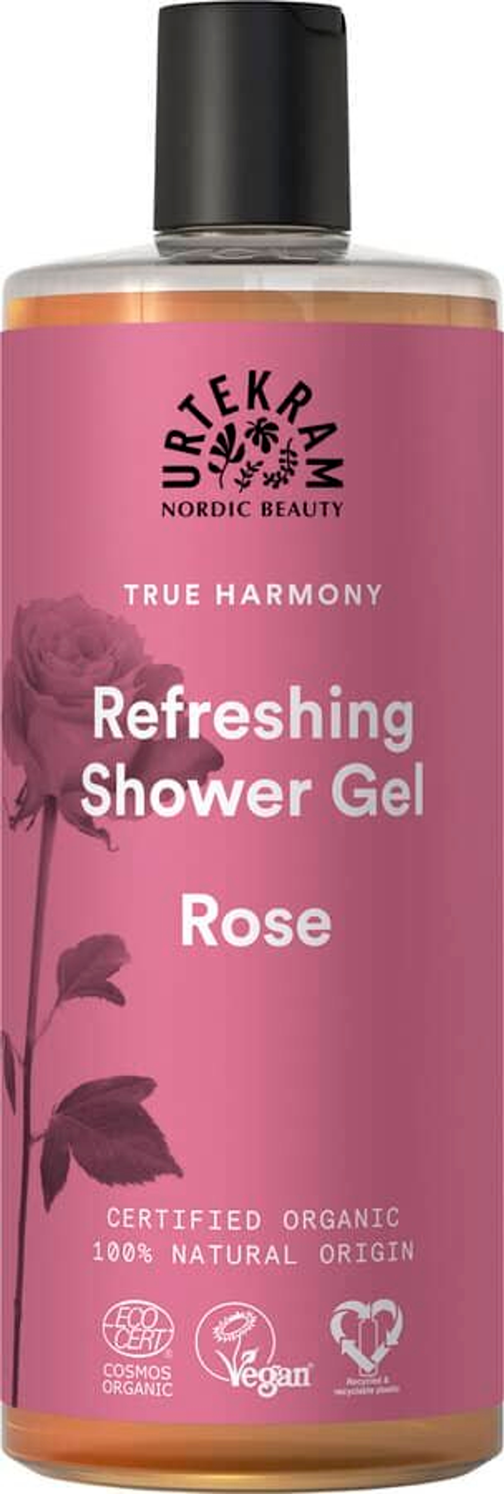 Urtekram Гель для душа Роза 500мл