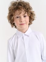 Рубашка трикотажная "Белая" на кнопках 7+