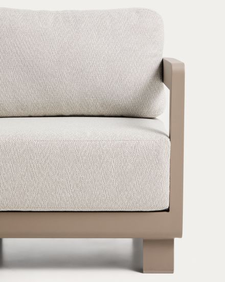 Уличное кресло Nerano из алюминия цвета таупе