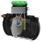 BioBox Aero Pro 6 Родлекс 2000 л. горизонтальный / 1500 л. в сутки / До 6 чел. / принудительный сброс / компрессорный аэрация (2140x1160x1510см;112кг;) - арт.560042