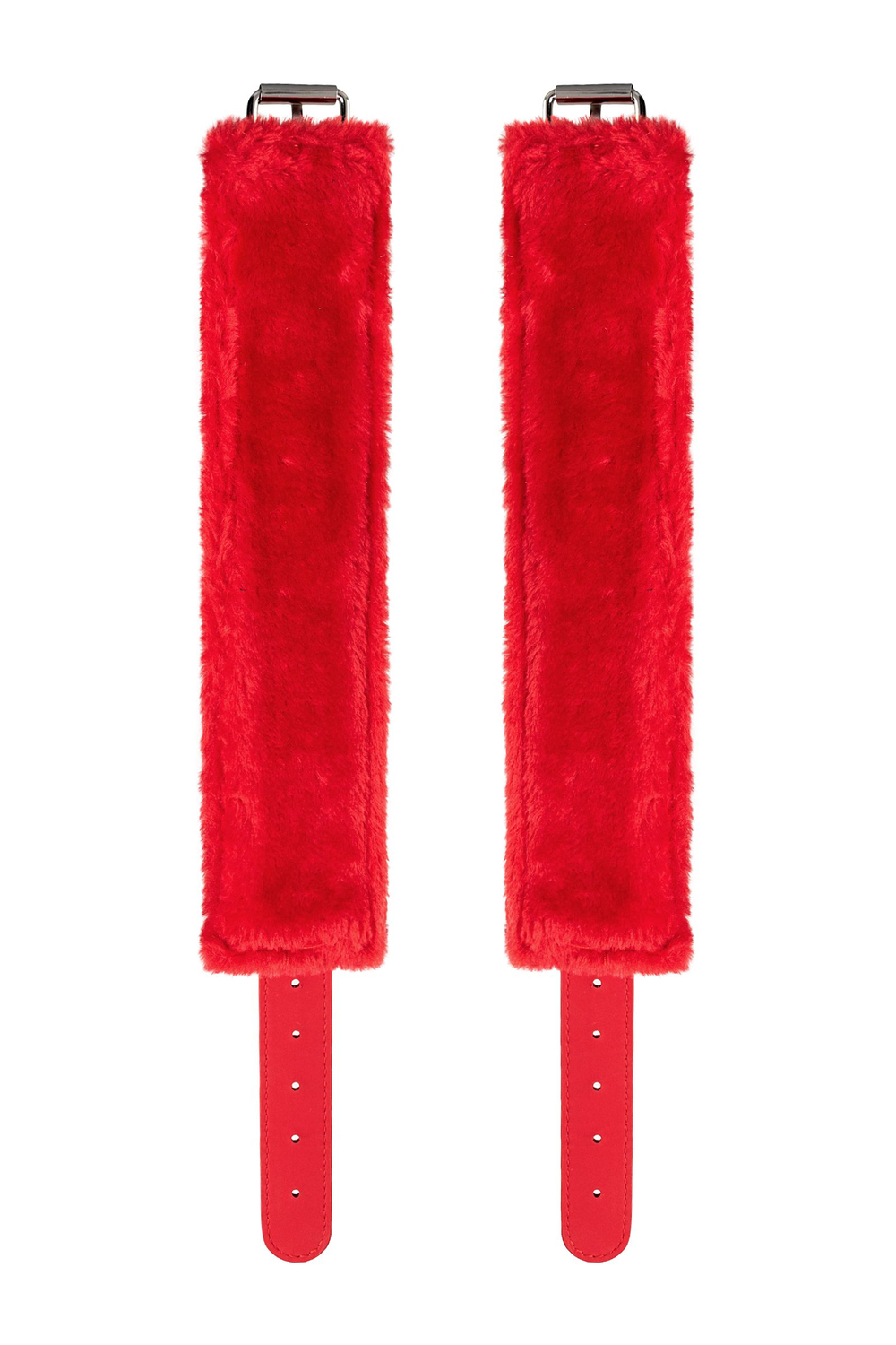 Поножи Anonymo #0155, PU кожа, красные, 27 см