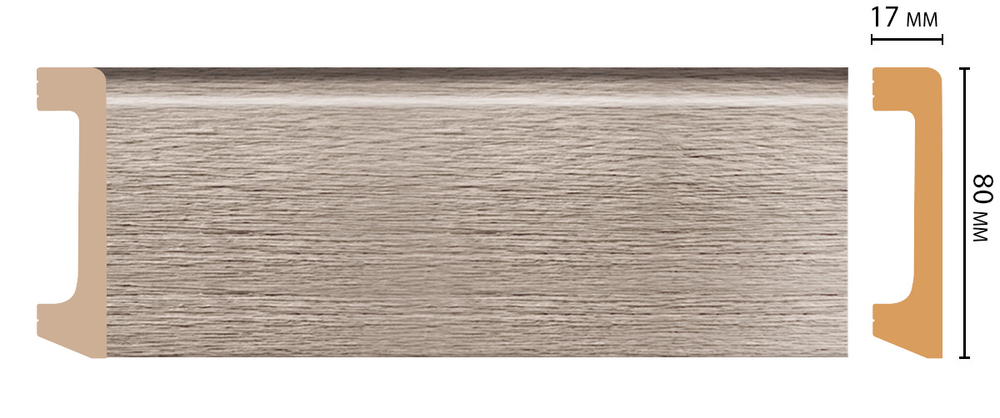Плинтус  DM D235-77 (80*17*2400мм)