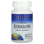 Planetary Herbals, Full Spectrum™, андрографис, 400 мг, 60 таблеток