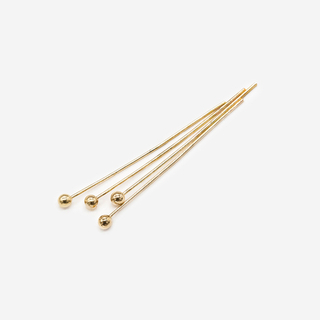 Пины с шариком, 25*0,4мм, позолота