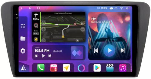 Магнитола для Skoda Octavia A7 2013-2020 - FarCar BM483M-2K монитор 10.36" 2K QLED на Android 14, Быстрая, CarPlay, 4G SIM-слот