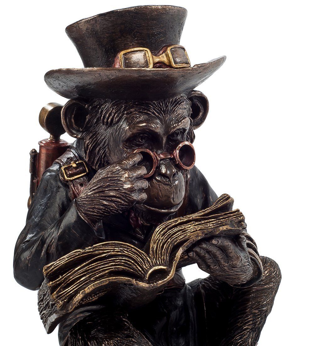 Veronese WS-193 Статуэтка в стиле Стимпанк «Обезьяна с книгой»