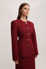 Жакет приталенный из денима