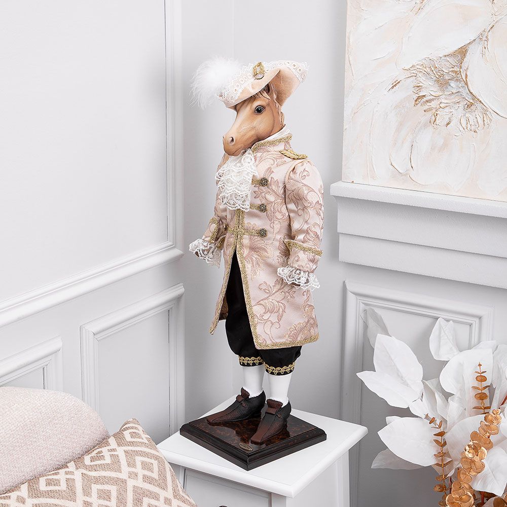 Кукла интерьерная коллекционная Конь Аристократ