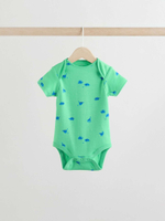 Боди с коротким рукавом для малышей Next E19-890, 5 шт., Зеленый, Голубой, Бежевый, Оранжевый