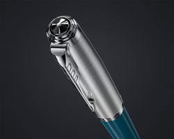 Перьевая ручка Parker 51 CORE TEAL BLUE CT, перо: F, цвет чернил: black/blue, в подарочной упаковке.