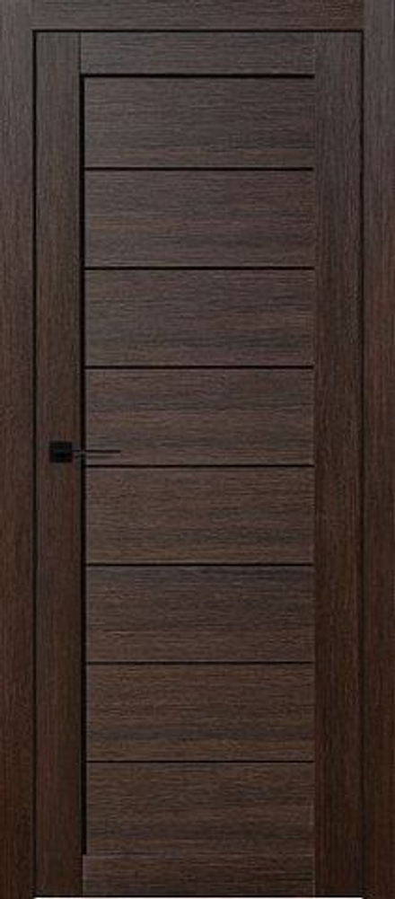 Межкомнатная дверь Turen Becker Лиса ПО (стекло черный лакобель) Браш