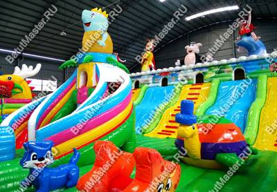 Коммерческий батут "Звериный городок" 24*15*6 м