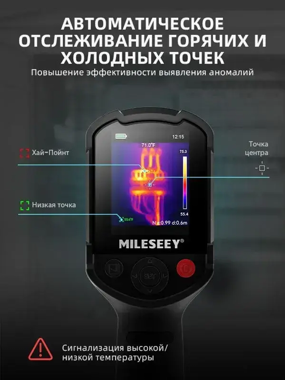 Профессиональная тепловизионная камера TR10 Сканер температуры тепловизор строительный