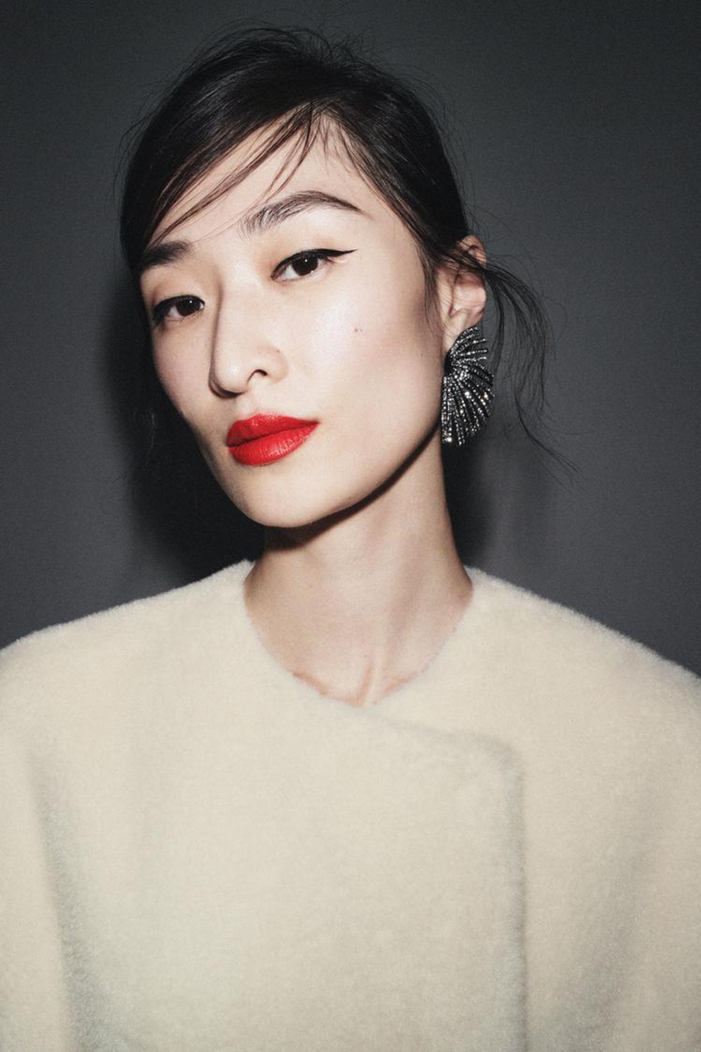 ZARA ПАЛЬТО ИЗ ИСКУССТВЕННОГО МЕХА — ZW COLLECTION LIMITED EDITION, КРЕМОВЫЙ