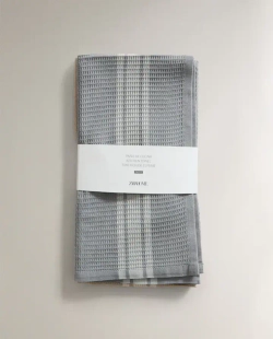 ZARA HOME ВАФЕЛЬНОЕ КУХОННОЕ ПОЛОТЕНЦЕ (НАБОР ИЗ 2 ШТ.),