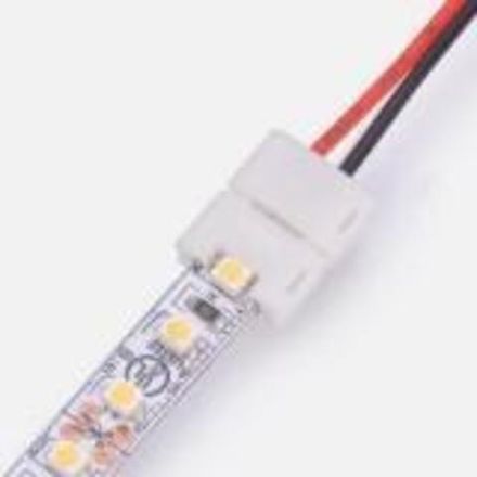 Коннектор питания для одноцветных светодиодных лент шириной 8 мм 120 диодов/метр LAMPER