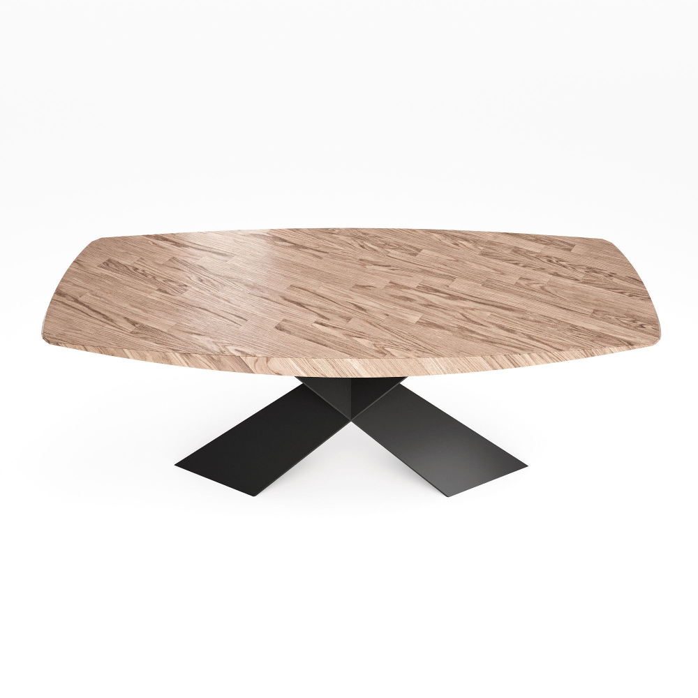 Стол овальный Tyler 200, шпон светлый