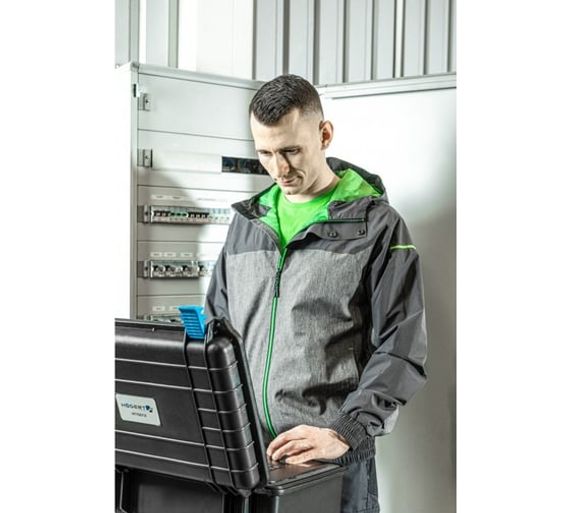 Куртка водостойкая темно-серая/зеленая HEINER Högert, арт. HT5K249