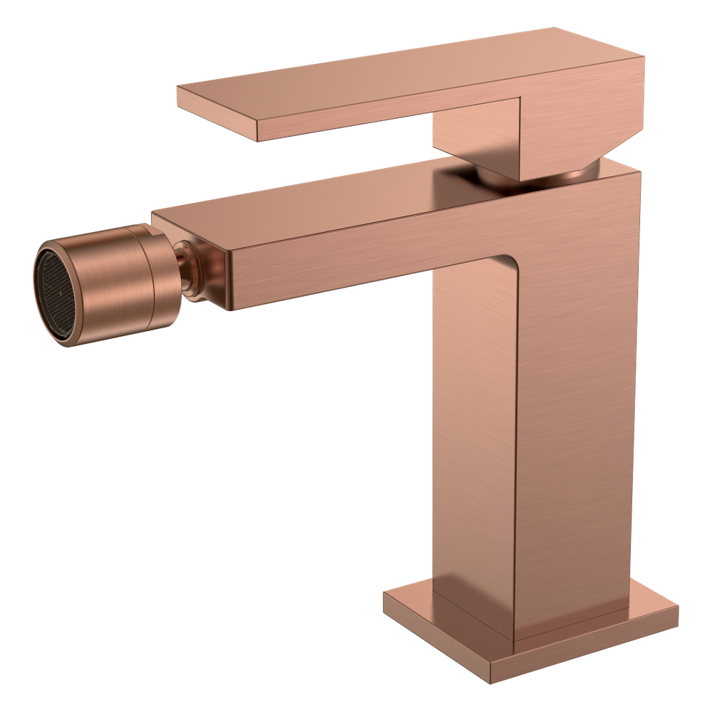 Смеситель для биде Qubic Copper Brushed