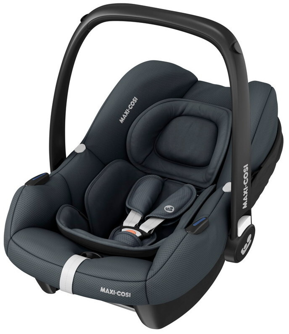 Детская коляска Maxi-Cosi Fame 3 в 1 с автокреслом CabrioFix Essential graphite Twillic Black/Черный