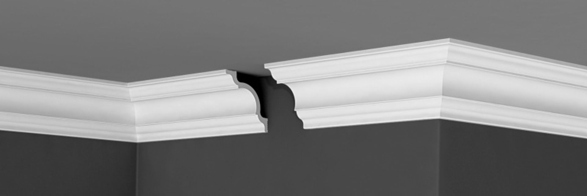 Плинтус потолочный LIGHT А 80