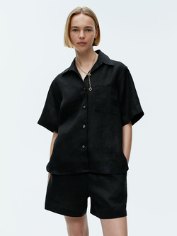 ARKEТ ЛЬНЯНАЯ РУБАШКА, ЧЕРНЫЙ