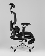 Кресло офисное TopChairs Prodigy с оттоманкой черный