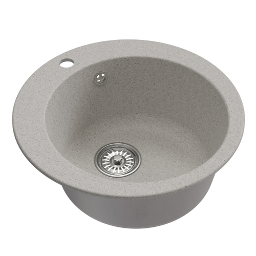 Мойкa ML-GM13 КОМФОРТ круглая, серая (310), 495мм (глуб. чаши 200)