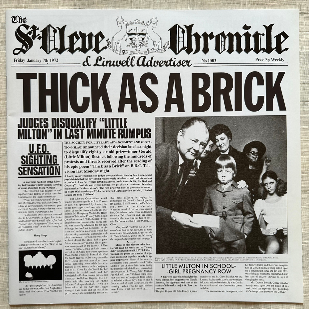 Jethro Tull ‎– Thick As A Brick (Европа 2015г.)