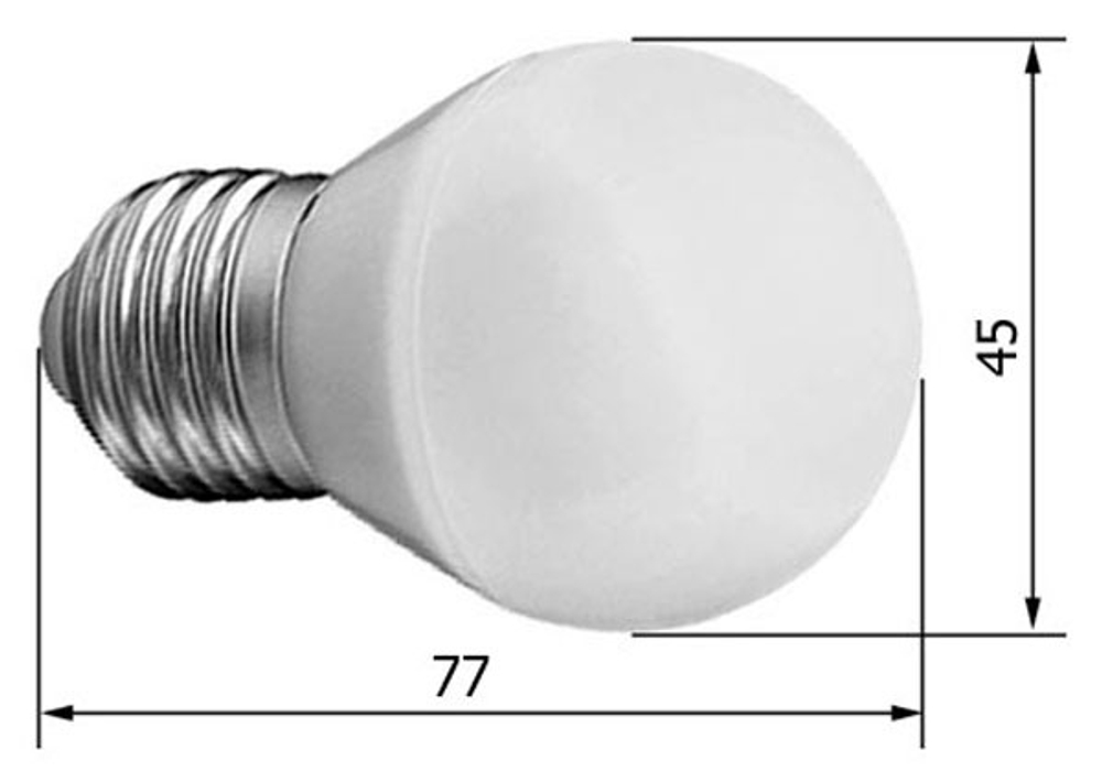 Лампа светодиодная 5W R45 E27 - цвет в ассортименте