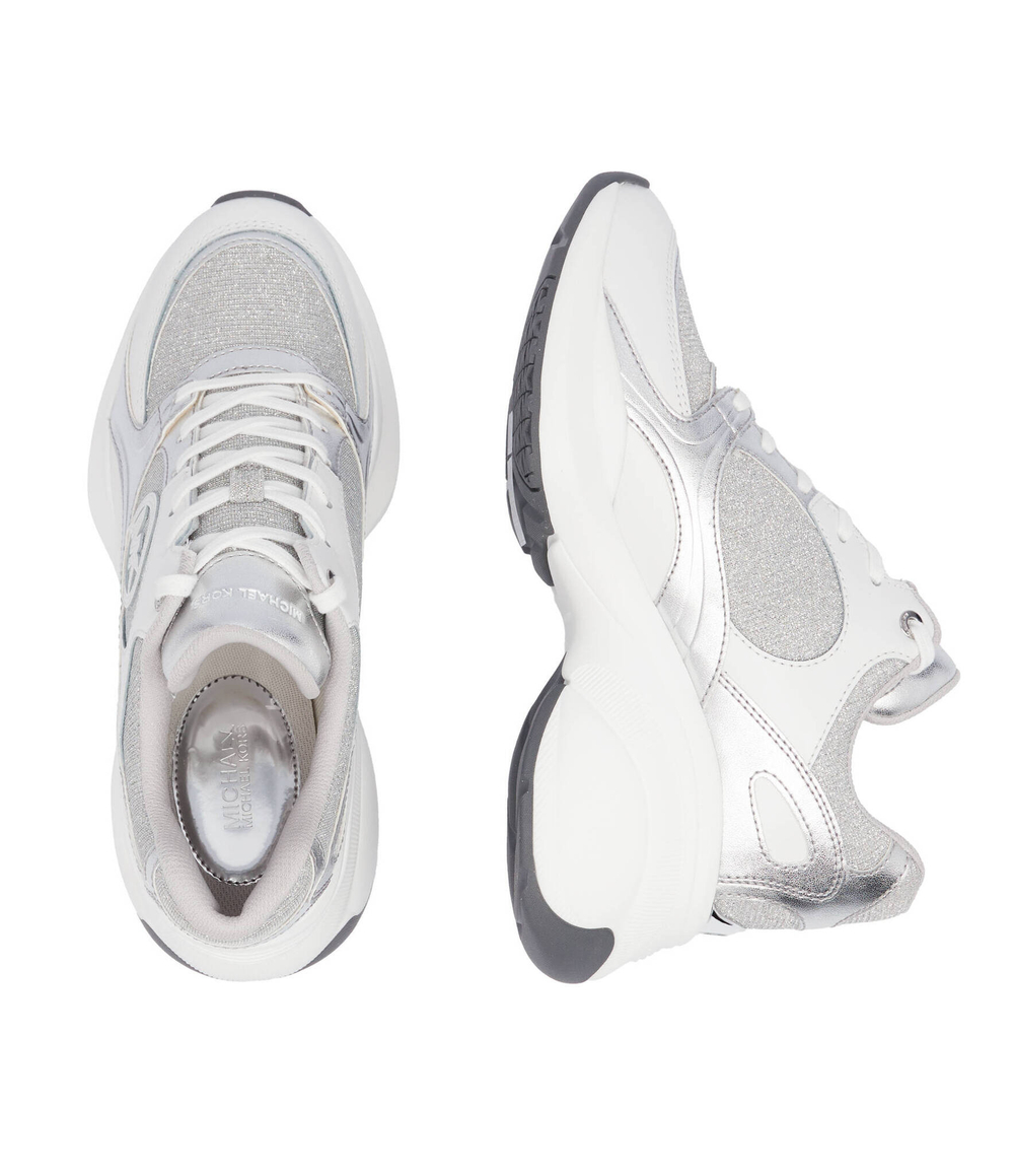 Кроссовки ZUMA TRAINER Michael Kors - серебряный(43S4ZUFS3D)