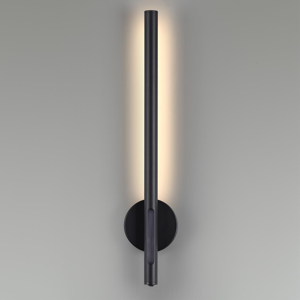 6643/10WL HIGHTECH ODL24 303 черный/металл/акрил Настенный светильник (выкл. на корпусе) IP20 LED 12W 3000K 220V MALI