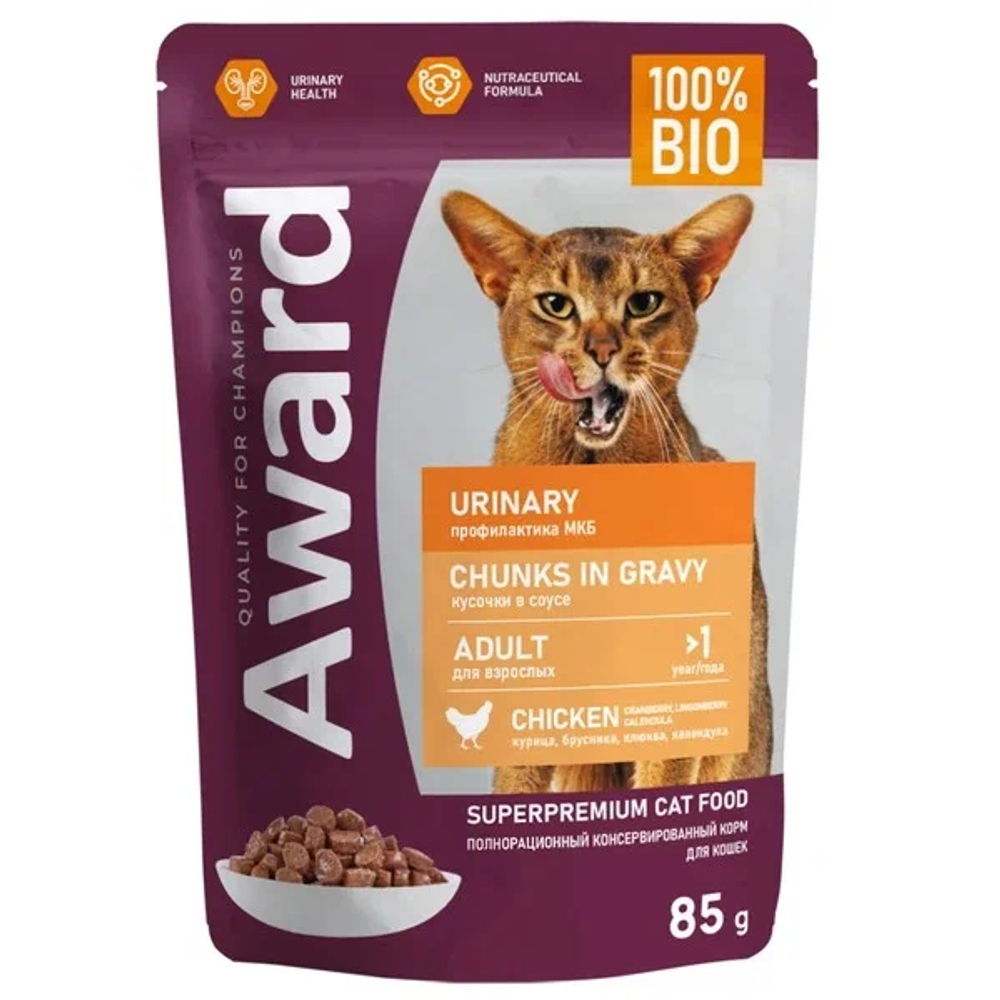 Award корм консервированный для кошек Urinary для проф. МКБ