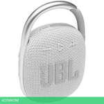 Беспроводная колонка JBL Clip 4 белый (JBLCLIP4WHT)
