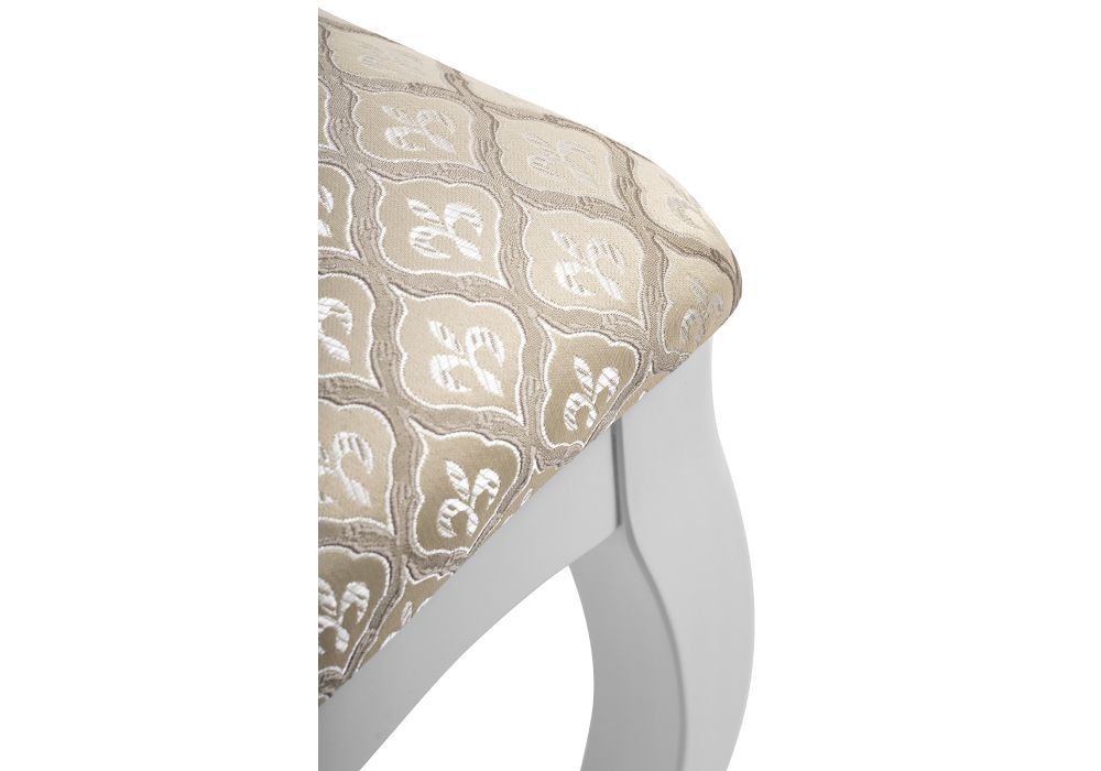 Деревянный стул Луиджи белый / бежевый