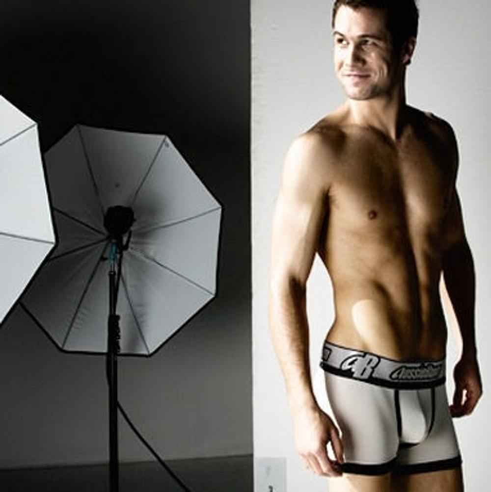 Мужские трусы хипсы Aussiebum Lightening Hip Black & White