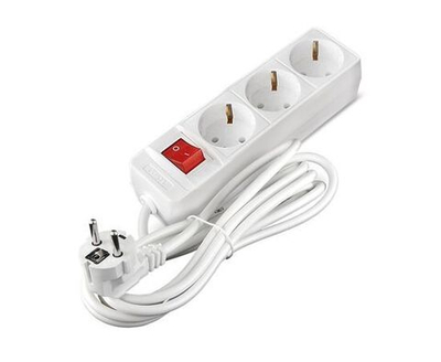 Удлинитель 3х3м с заземл. 16А IP20 3.5кВт ПВС с выкл. Союз 481S-8303