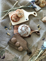 Набор деревянных разделочный досок 3 шт с подставкой RDN56