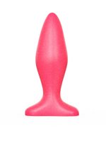 Анальная пробка LOVETOY розовая с платформой-восьмёркой