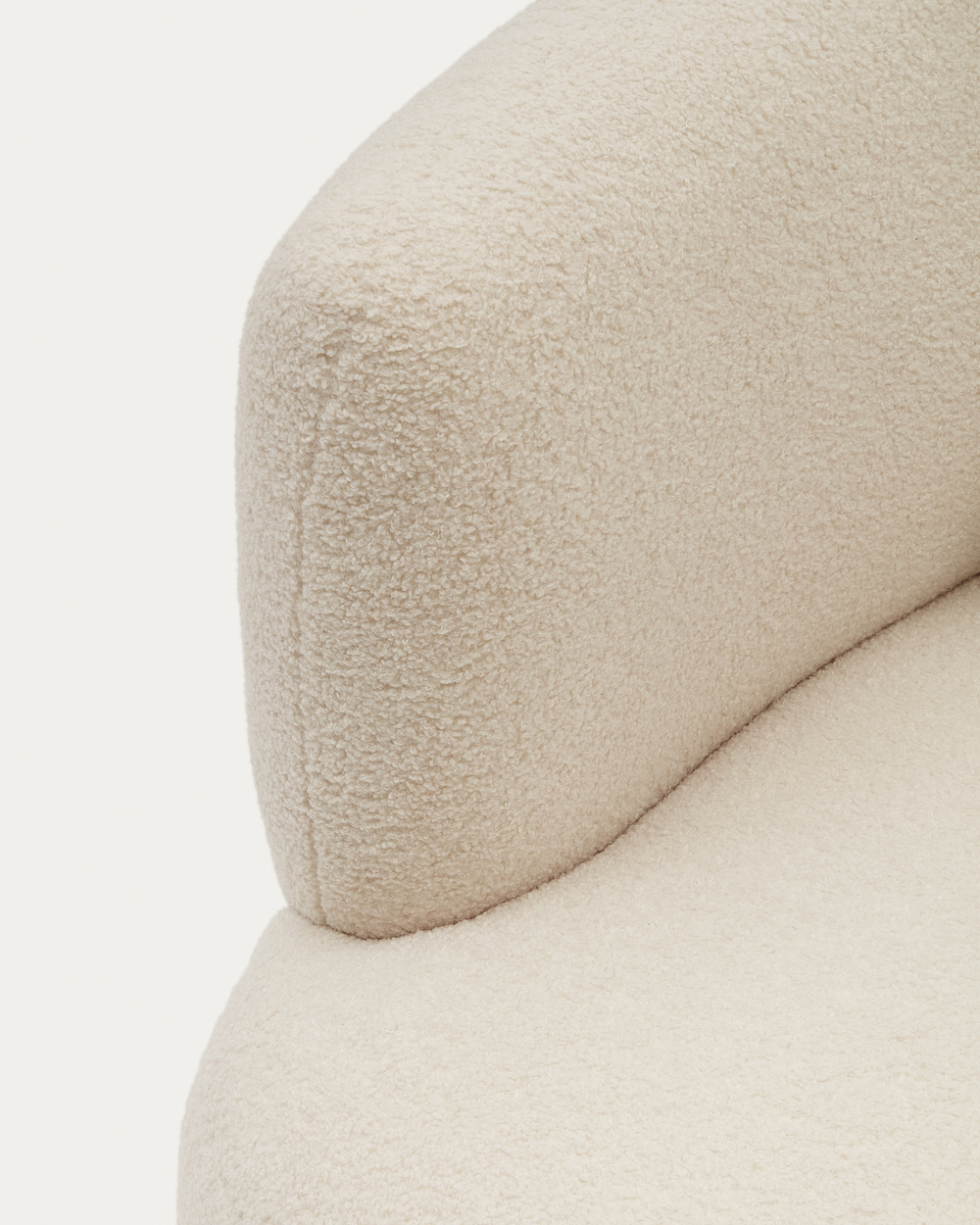 Martina Кресло из необработанной ткани букле