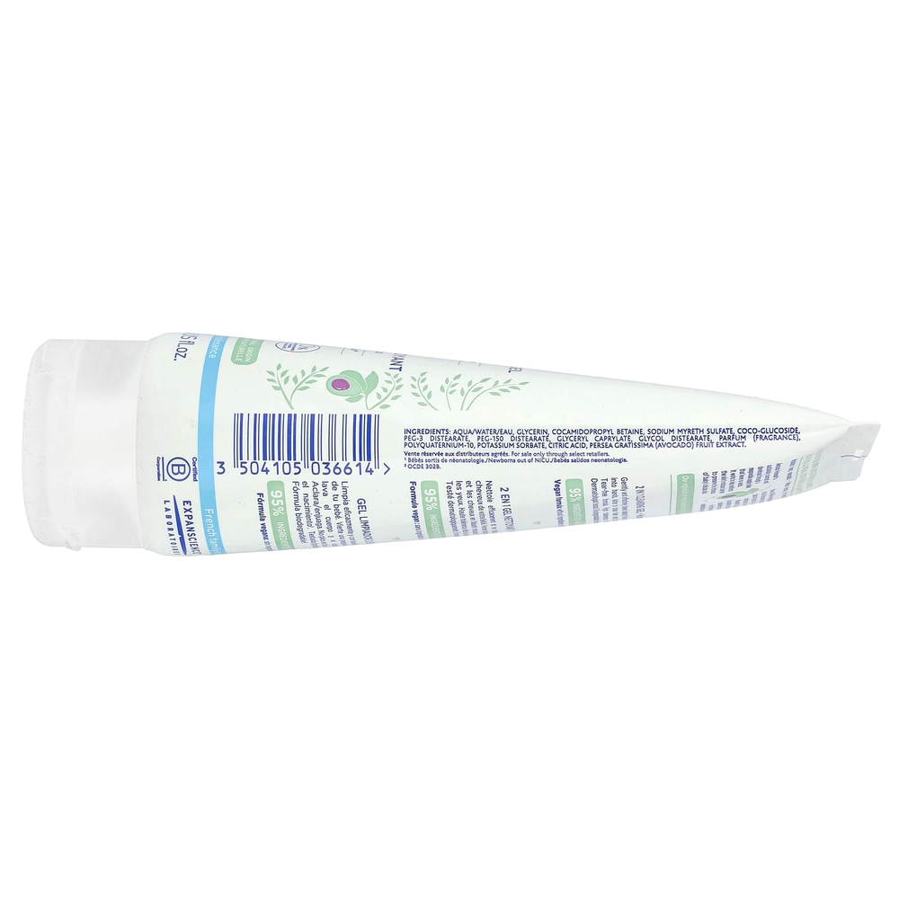 Mustela, Для детей, очищающий гель 2 в 1, для волос и тела, для нормальной кожи, 200 мл (6,76 жидк. Унции)