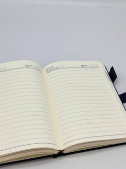 Блокнот А5 в линейку 170л черный (8412-1)