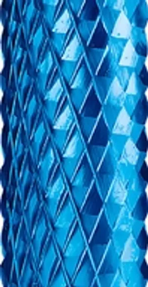 Борфреза твердосплавная Karnasch форма D, 6х4,7х6х50 мм, насечка HP-6, покрытие Blue-Tec, арт. 11.5034-055