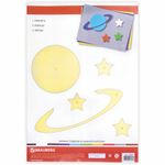 Картон цветной БОЛЬШОГО ФОРМАТА, А3, МЕЛОВАННЫЙ (глянцевый), 10 листов 10 цветов, BRAUBERG, 297х420 мм, "Галактика", 129908