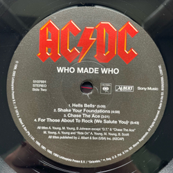 Винтажная виниловая пластинка LP AC DC Who Made Who (Европейский Союз 2009)