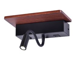 Ambrella Настенный светодиодный светильник с выключателем, USB портом и полкой Wall FW291